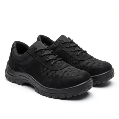 Кросівки Бастіон Чорні Нубук з сіточкою